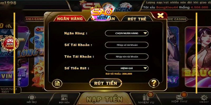 Cách rút tiền Saowin 3 Lý do không rút được tiền tại Saowin